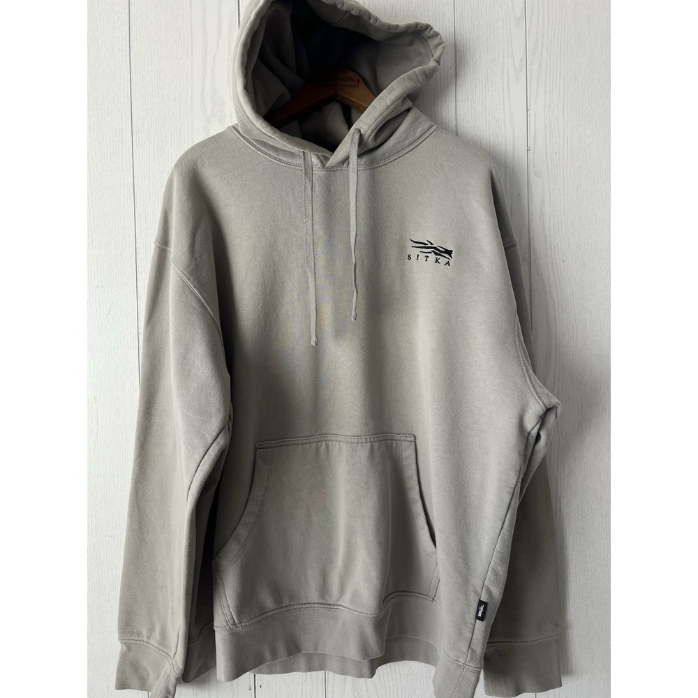 Sitka Icon Classic Hoodie Mens XL Gray Heavyweight Fleece Pullover 600271